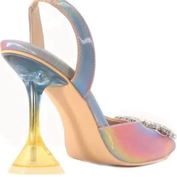 COPY - BRAND NEW IN BOX - Cape Robbin Embellished Slingback Pumps - Picture 5 of 6